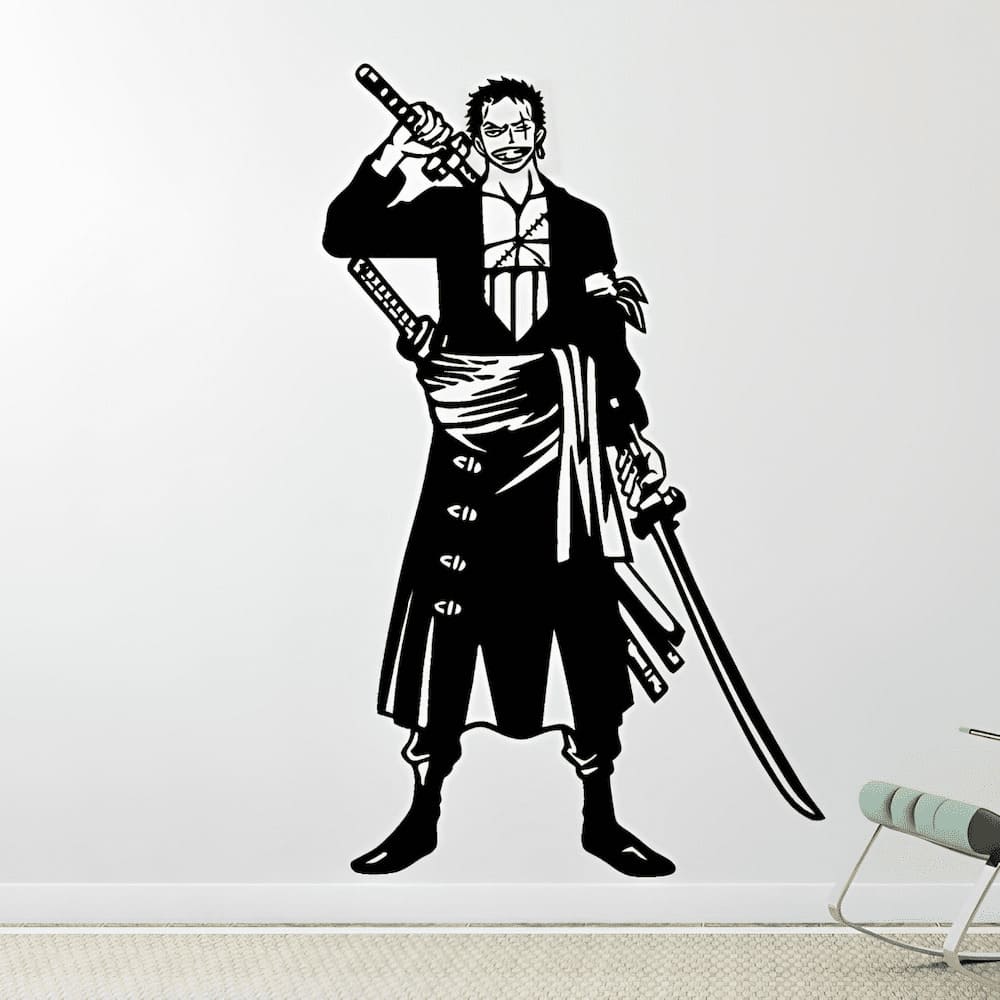 stickers mural zoro one piece