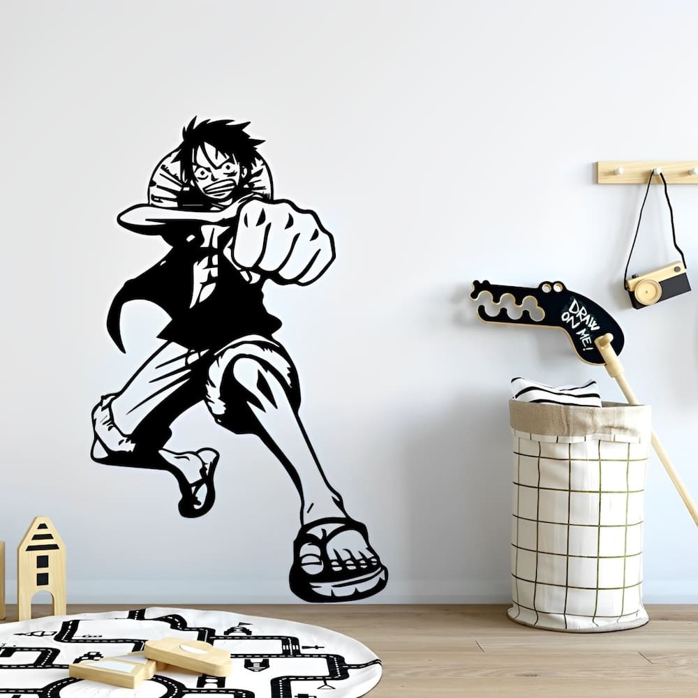 stickers mural luffy one piece