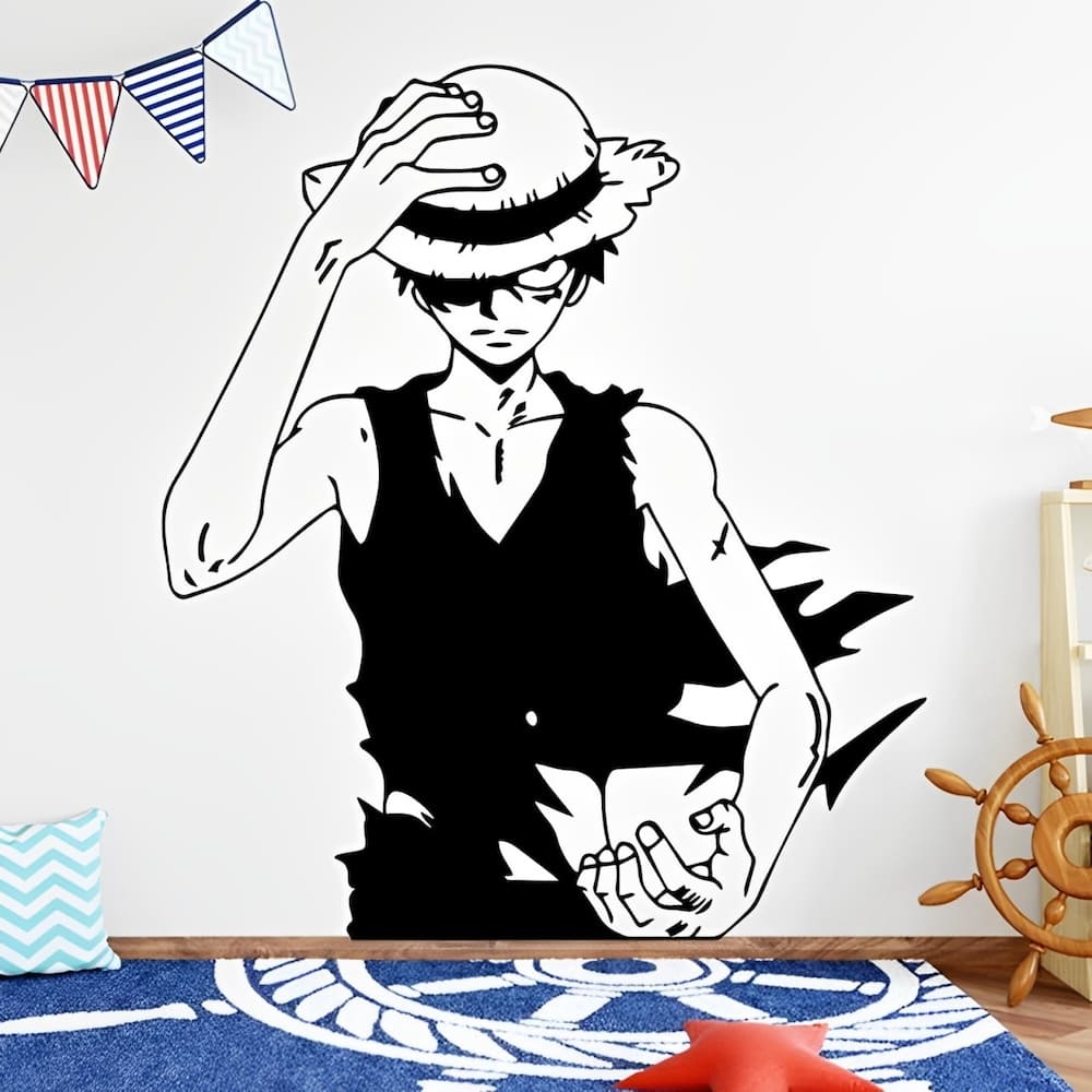 stickers mural strawhat one piece