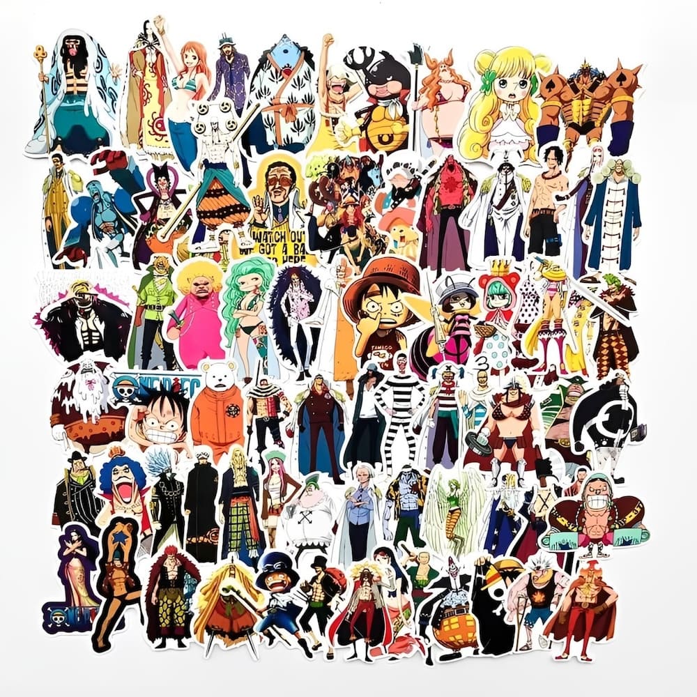 autocollants pack realiste one piece 2