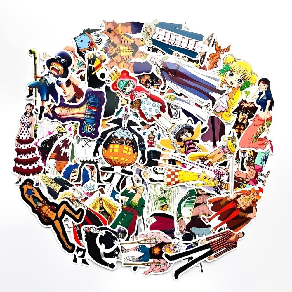 autocollants pack realiste one piece 3