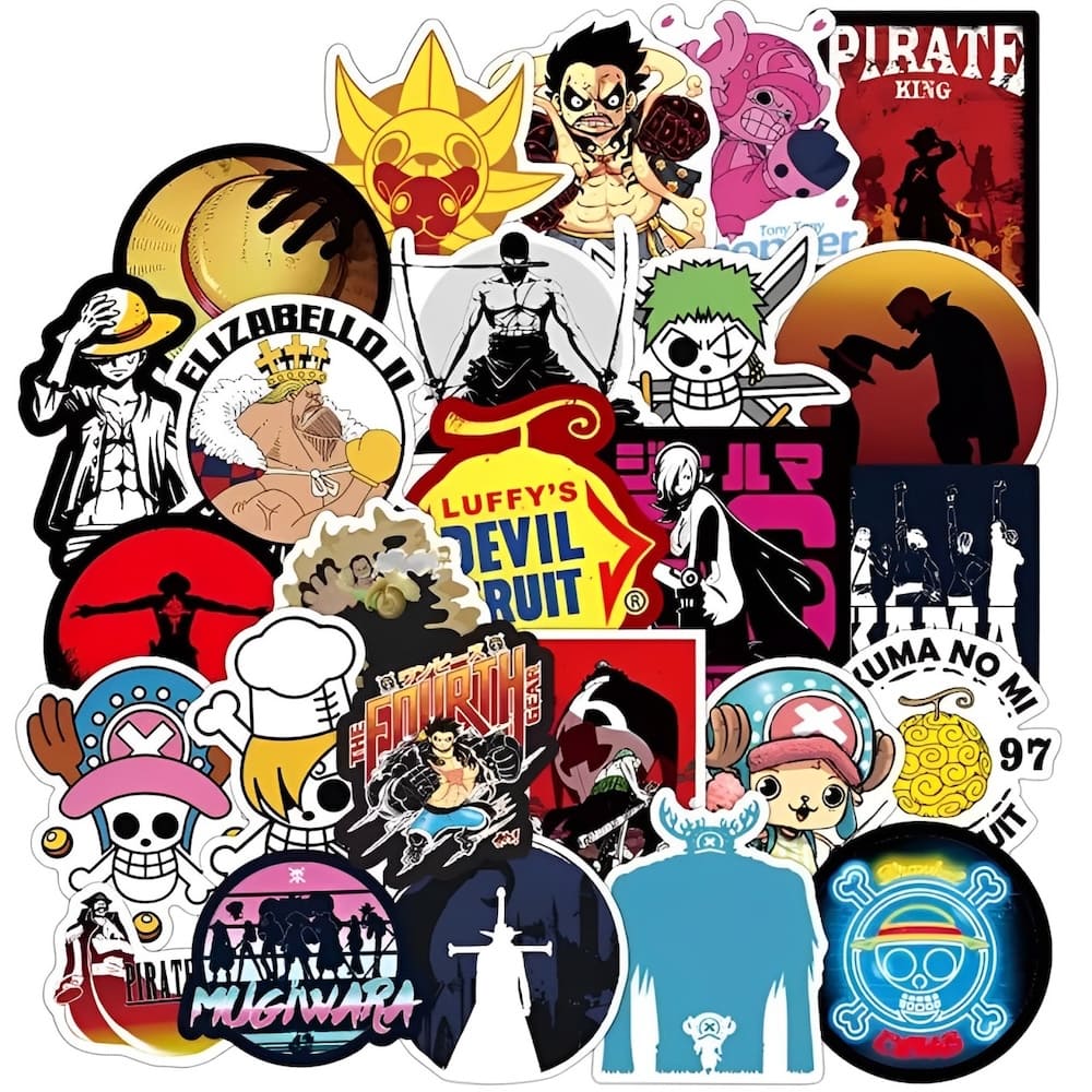 autocollants pack logos one piece 1