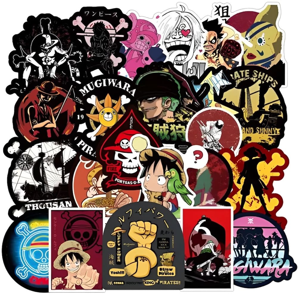 autocollants pack logos one piece 3