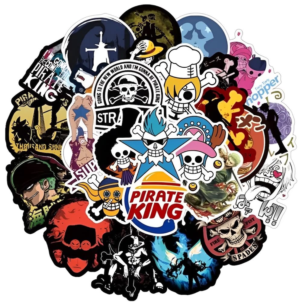 autocollants pack logos one piece 2