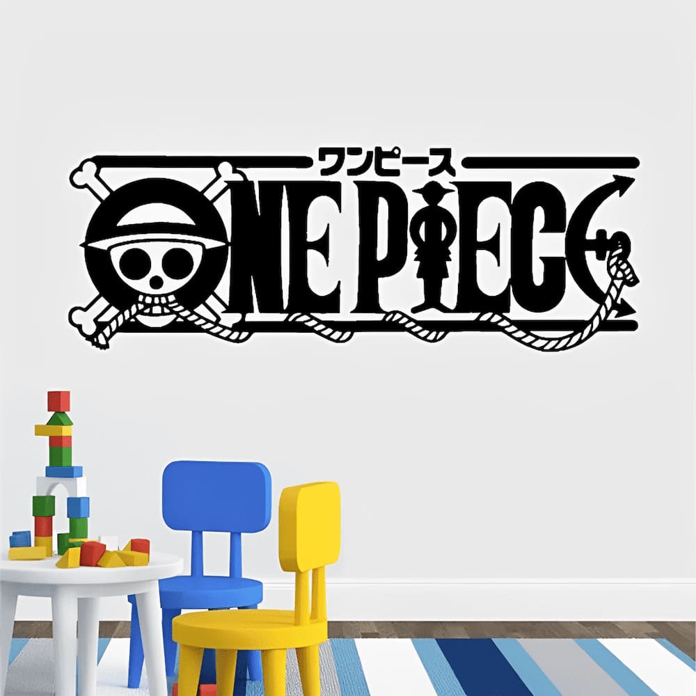 sticker mural one piece logo 5
