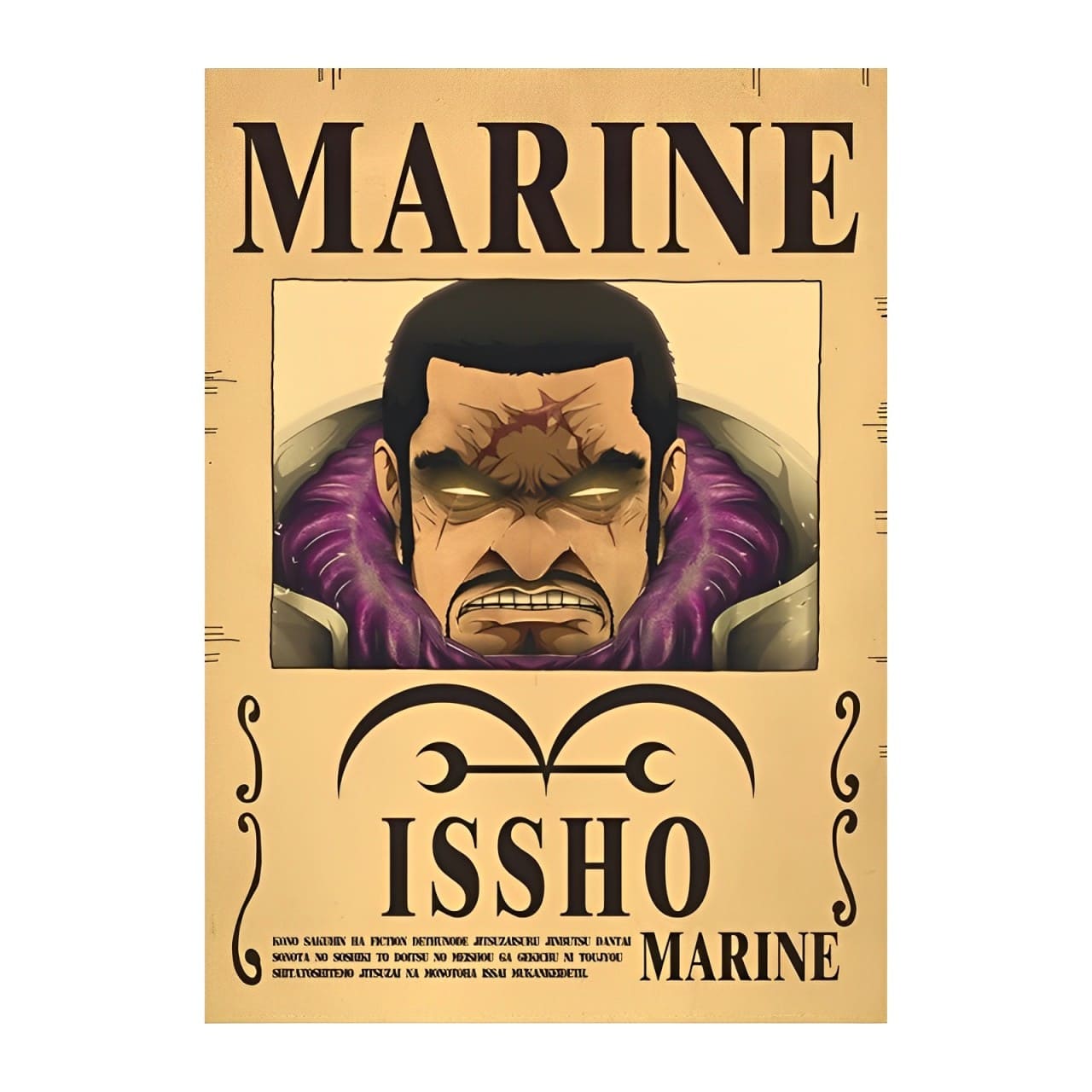 affiche wanted one piece issho