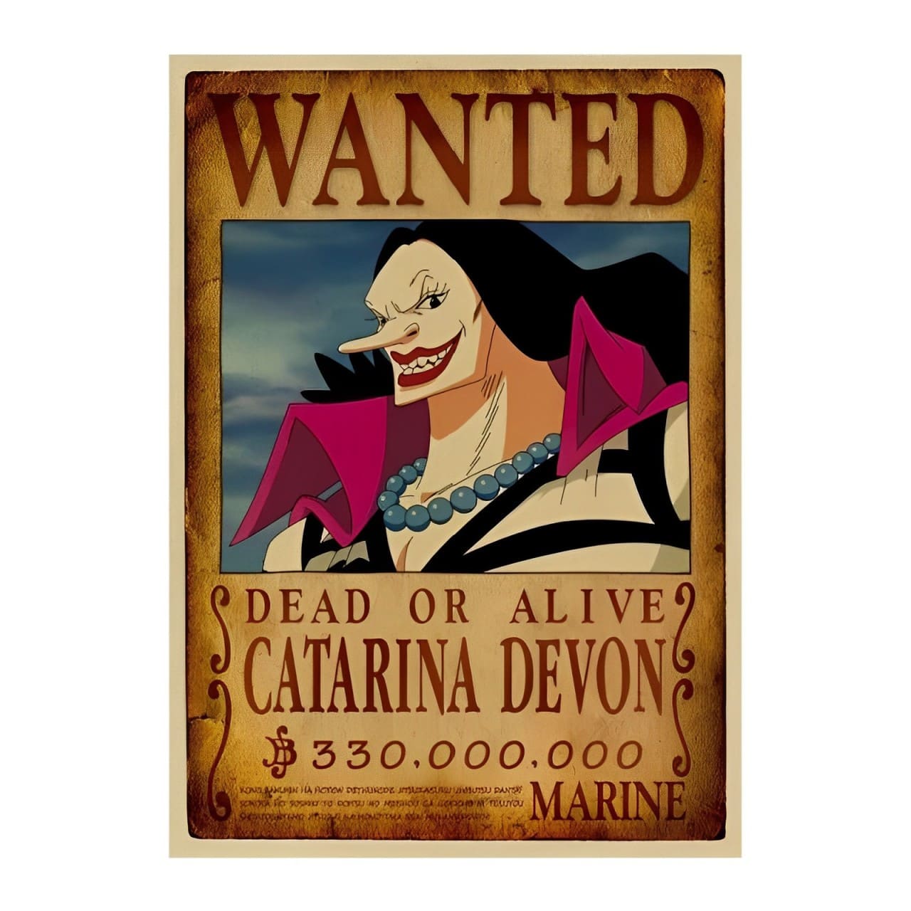 affiche wanted avis de recherche catarina devon one piece