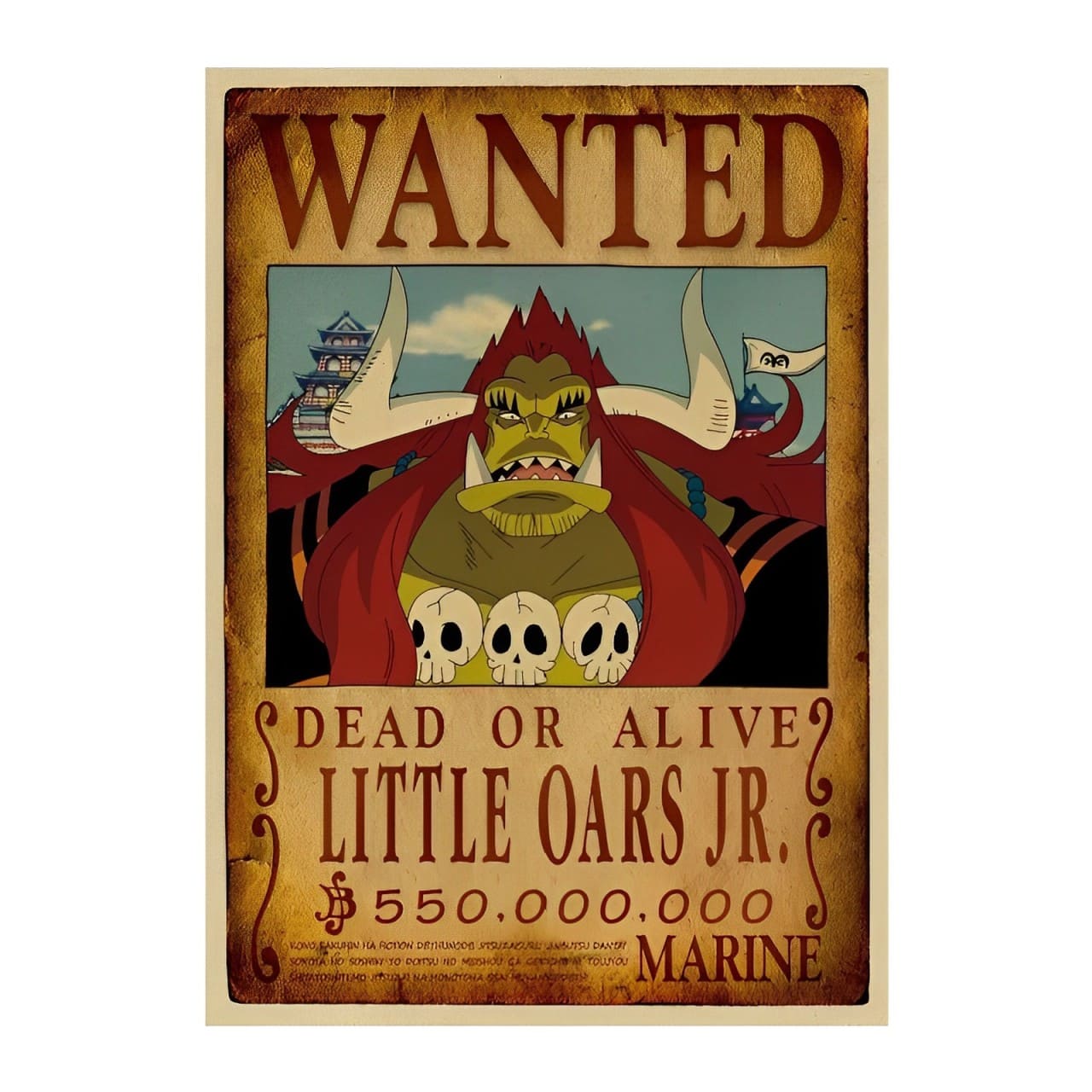 affiche wanted avis de recherche little oars jr one piece