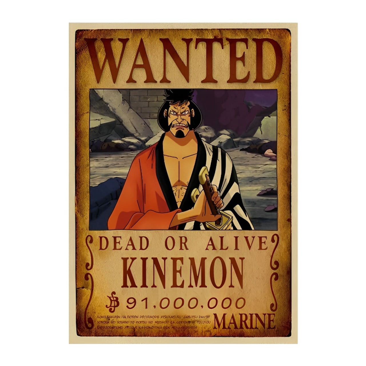 affiche wanted avis de recherche kinemon one piece