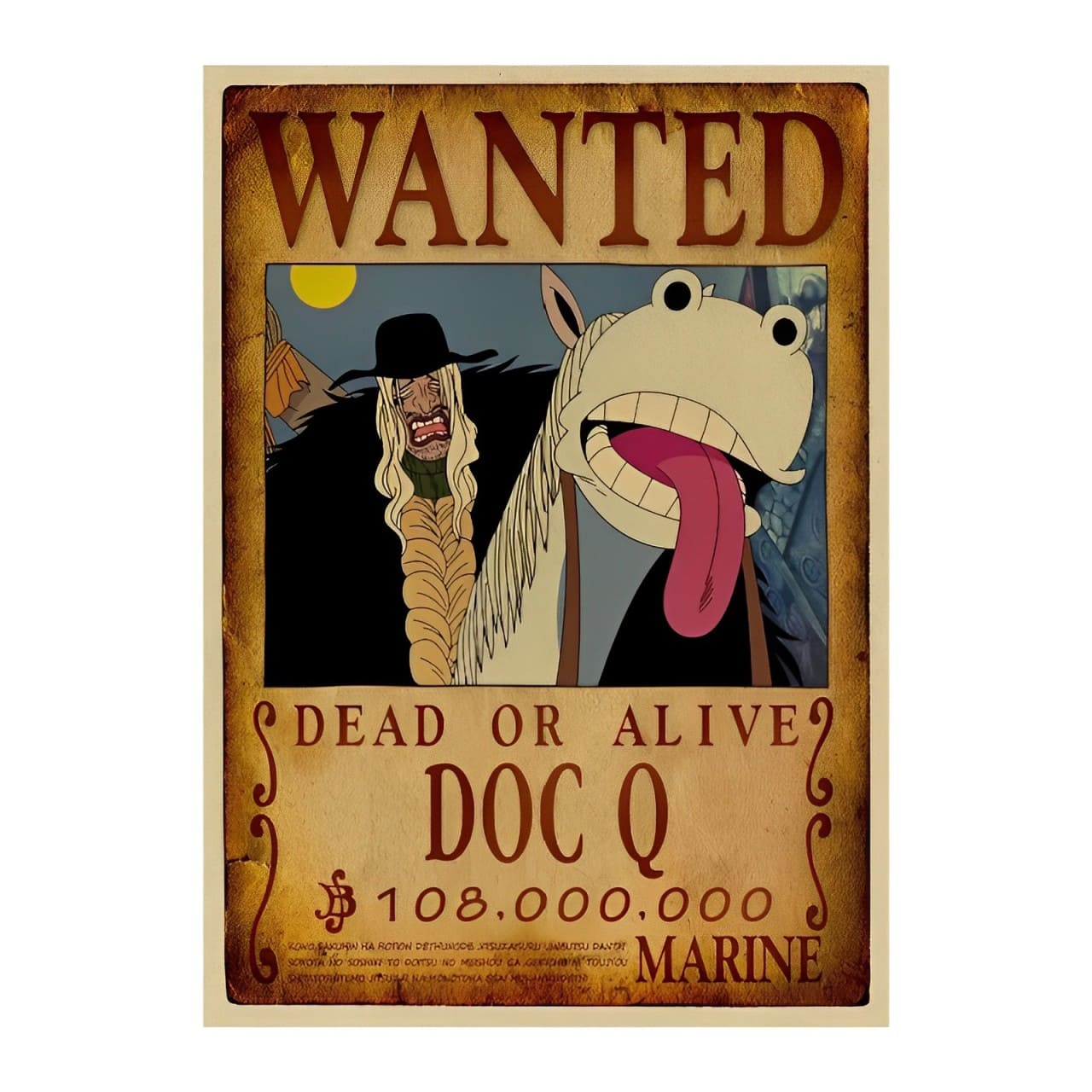 affiche wanted avis de recherche doc q one piece