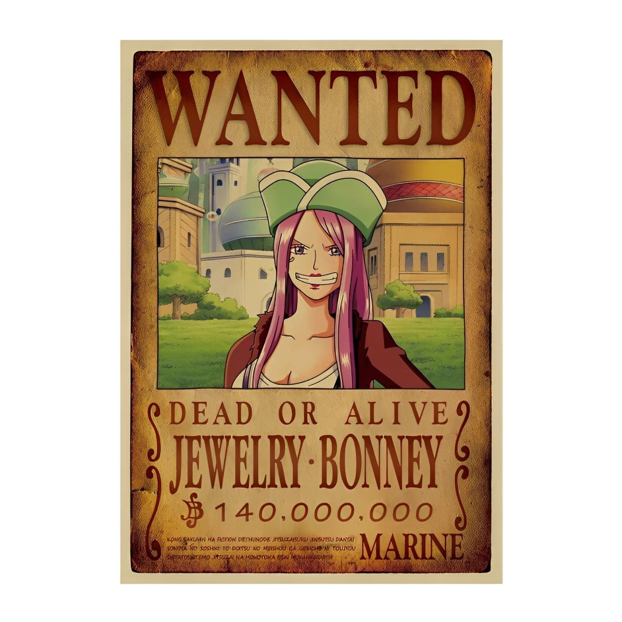 affiche wanted avis de recherche jewerly bonney one piece