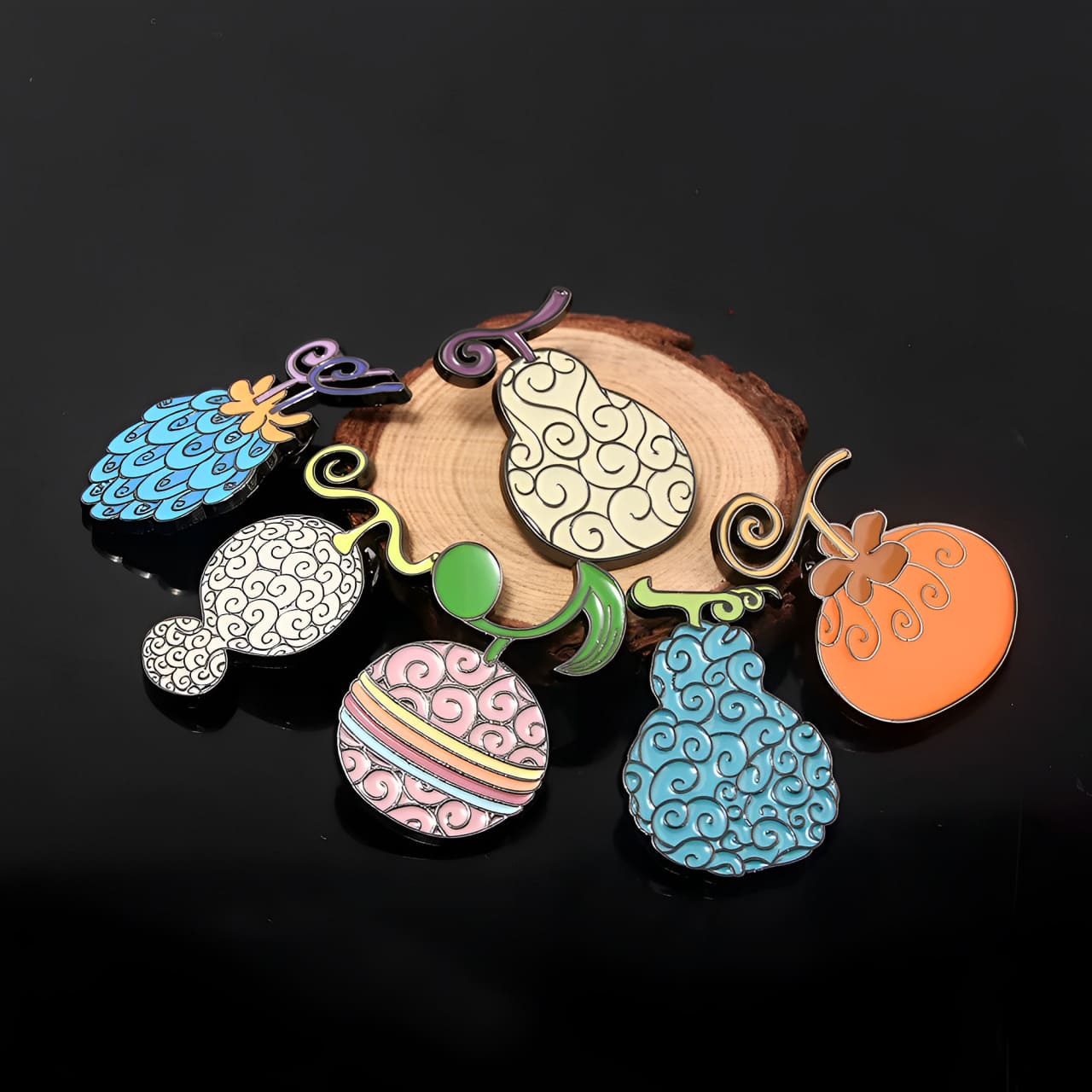 broches one piece devil fruits black 1