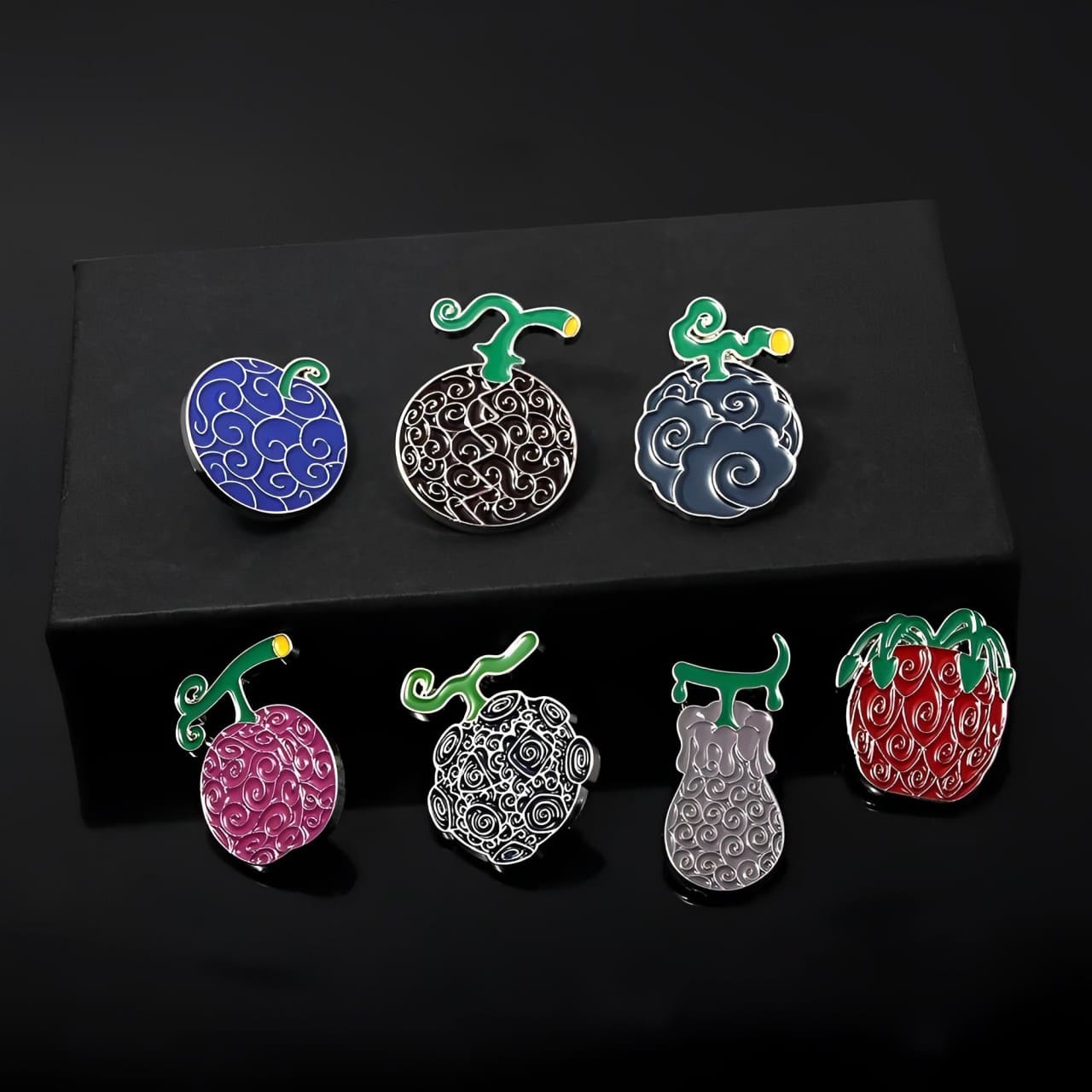 broches one piece devil fruits silver 2