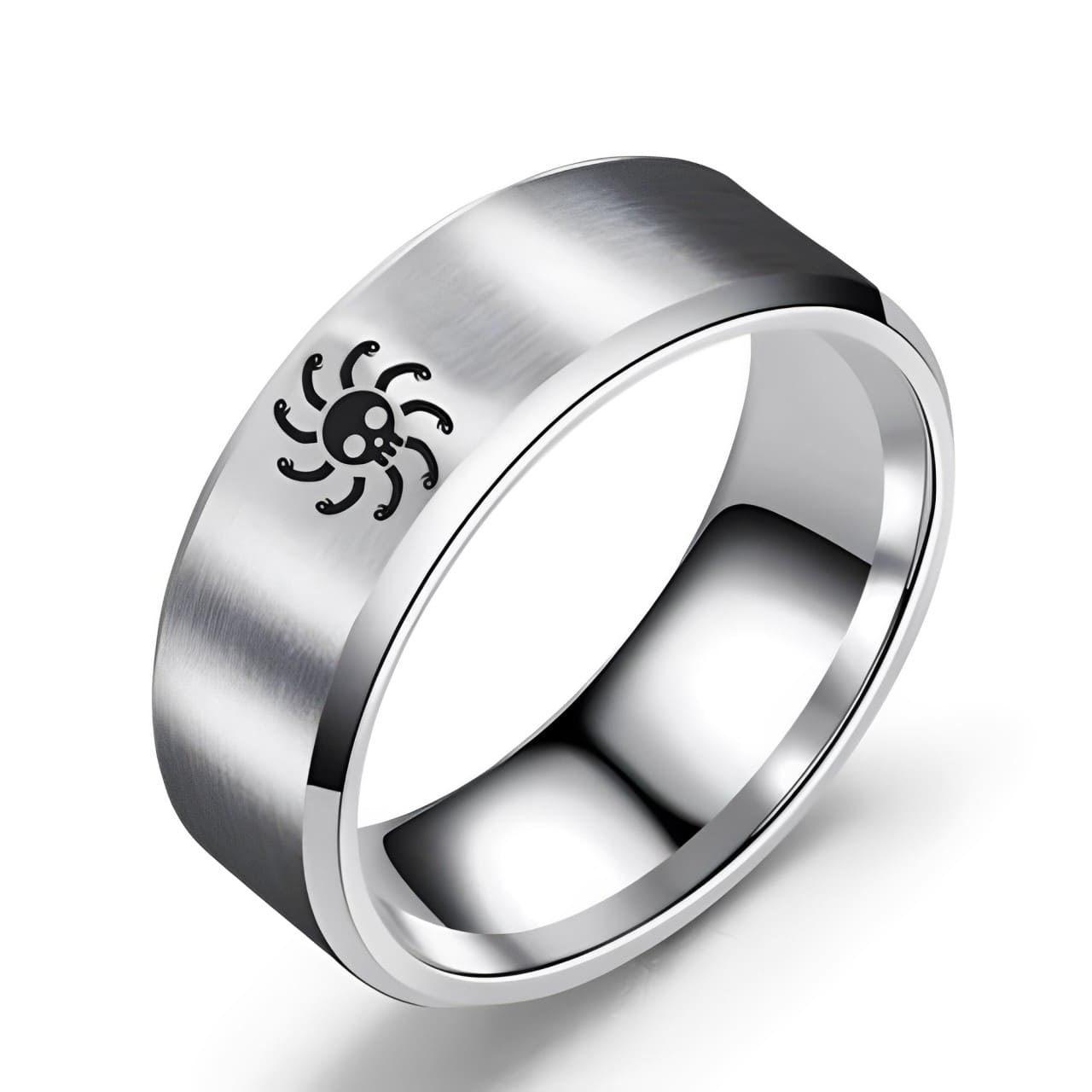 bague one piece jolly roger boa hancock argent