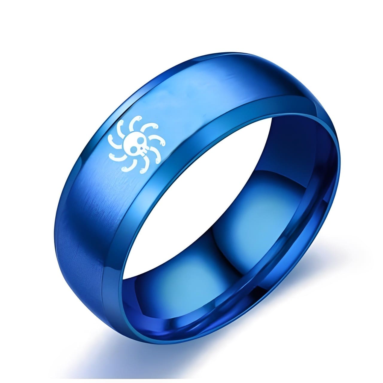 bague one piece jolly roger boa hancock bleu