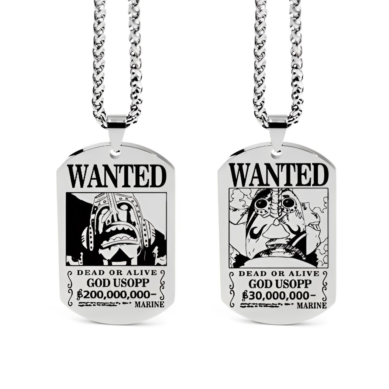 pendentif one piece plaque usopp
