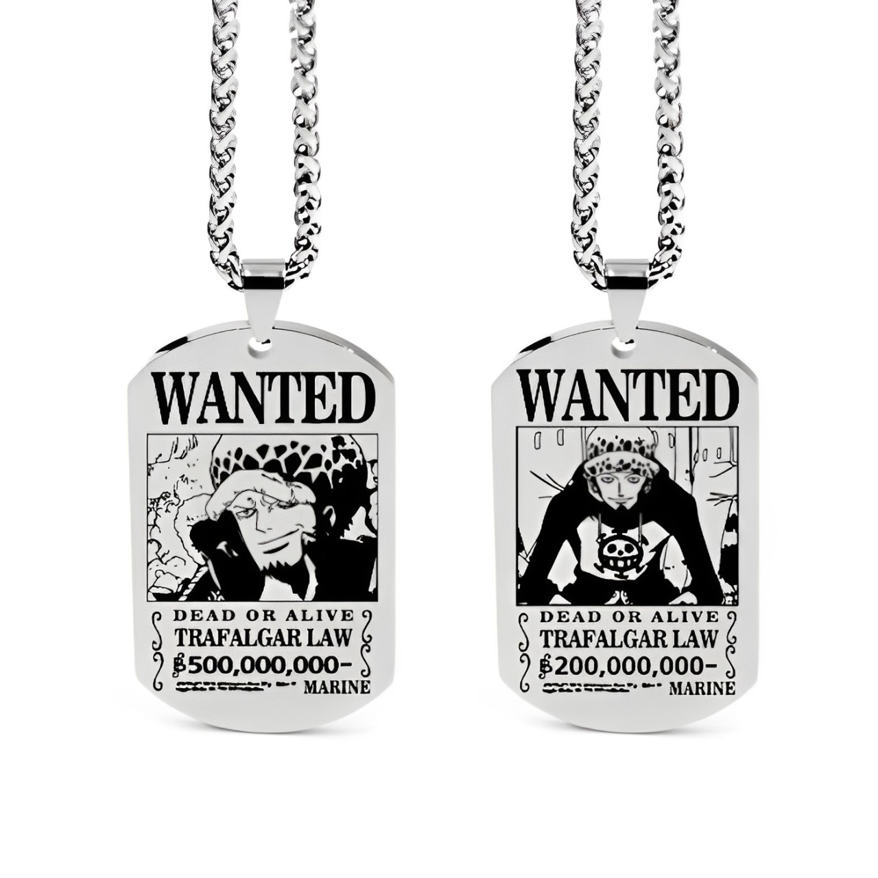 pendentif one piece plaque trafalgar law
