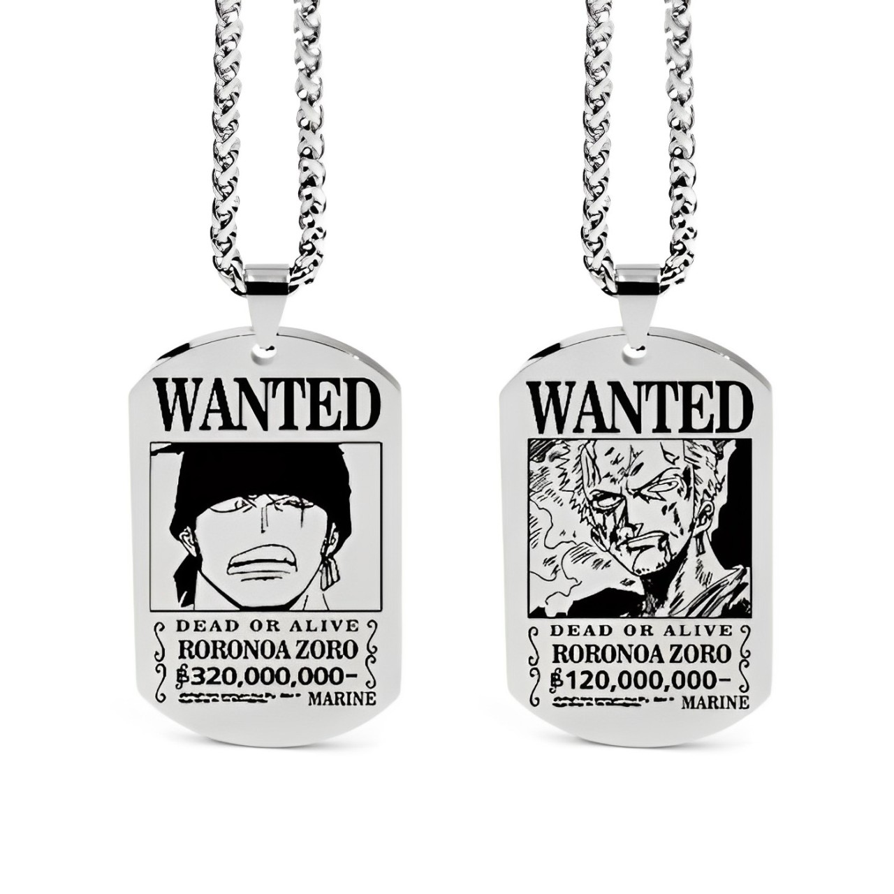 pendentif one piece plaque roronoa zoro