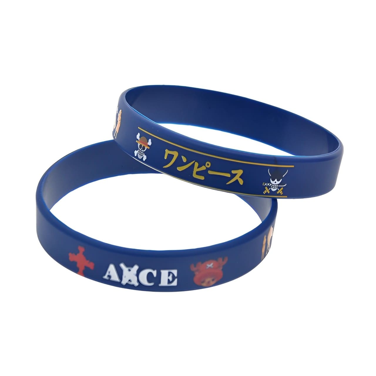 bracelet one piece silicone bleu 2