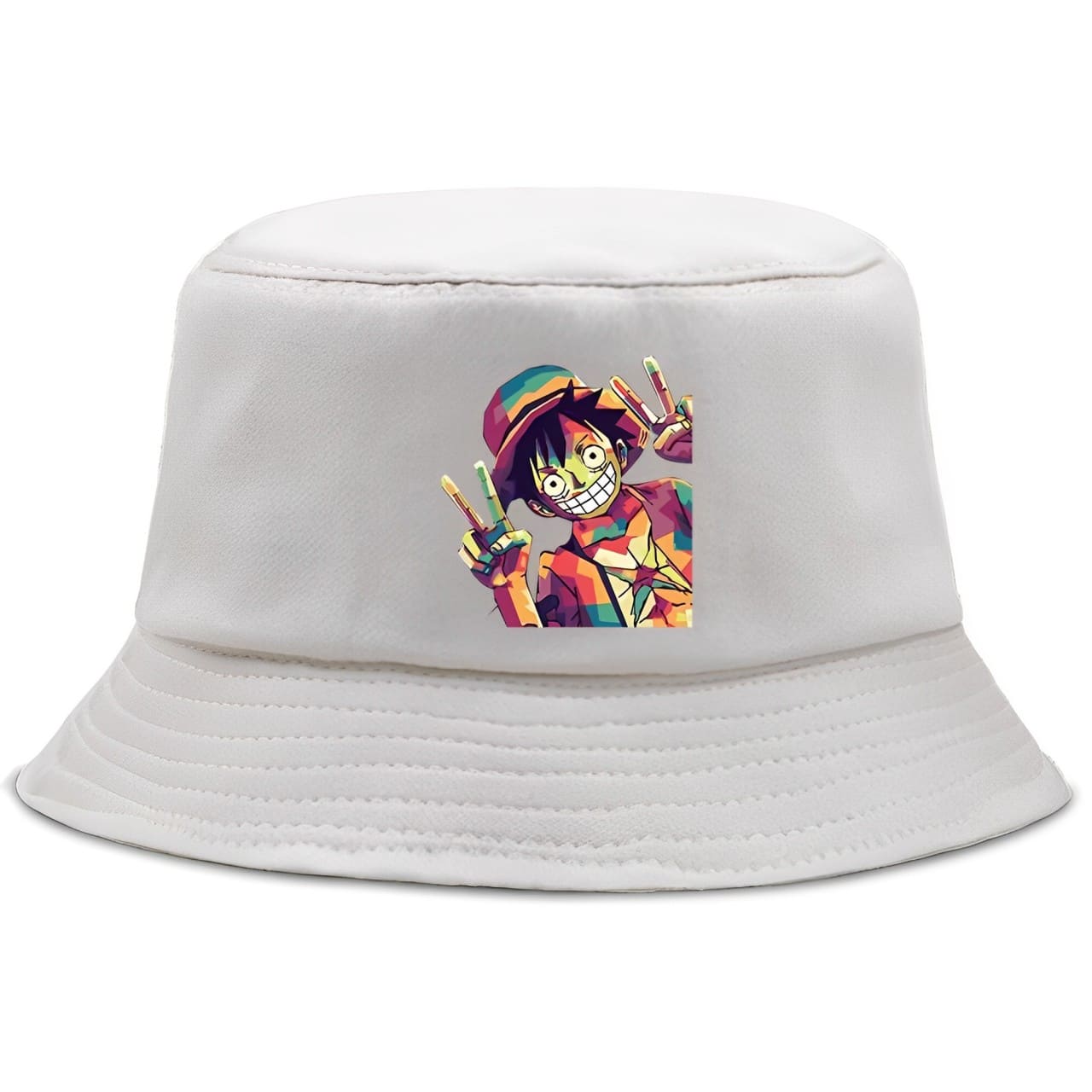 bob one piece luffy coloré beige