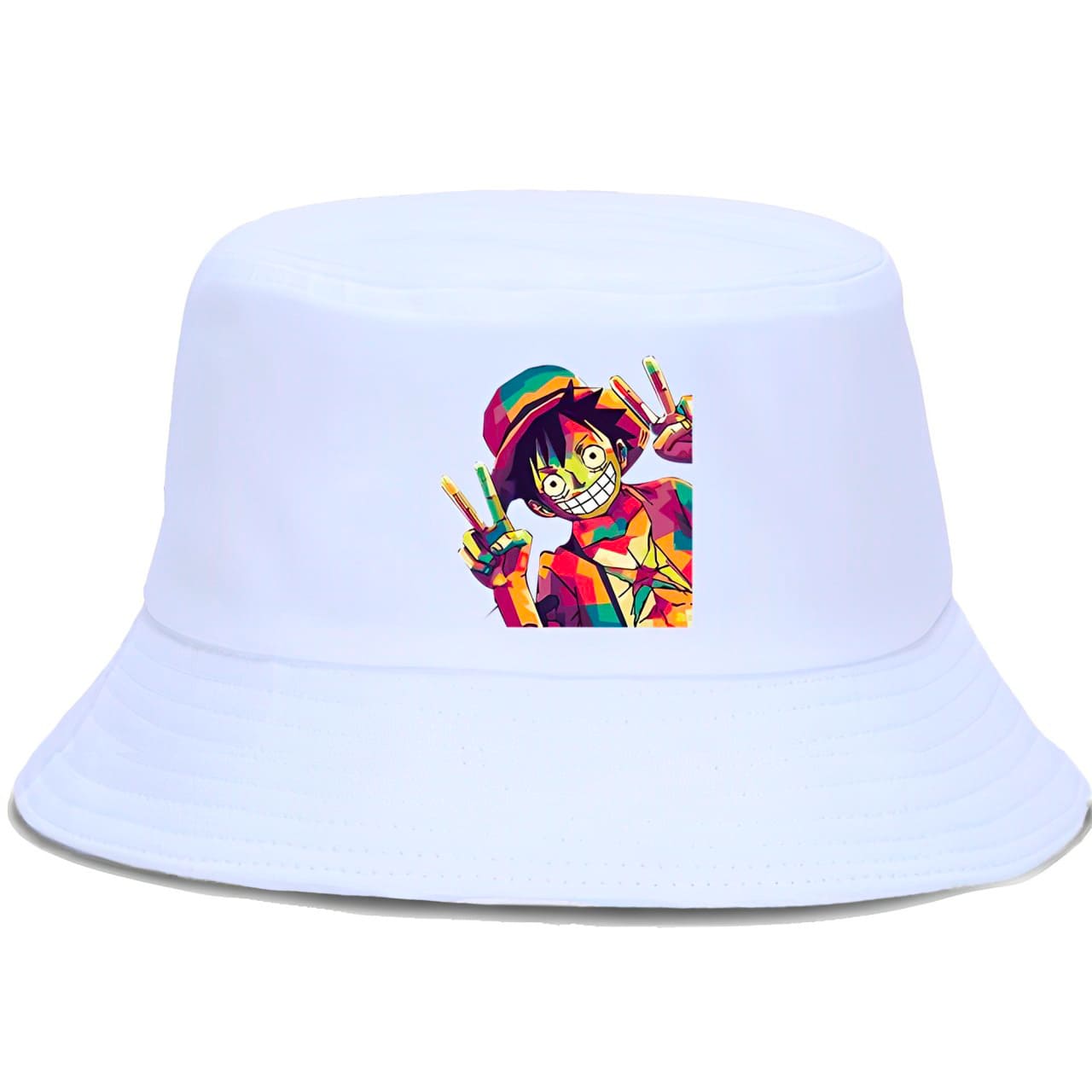 bob one piece luffy coloré blanc