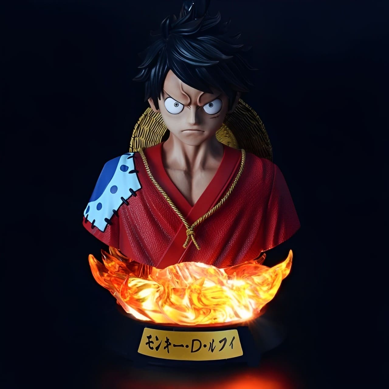 figurine one piece buste monkey luffy led 2