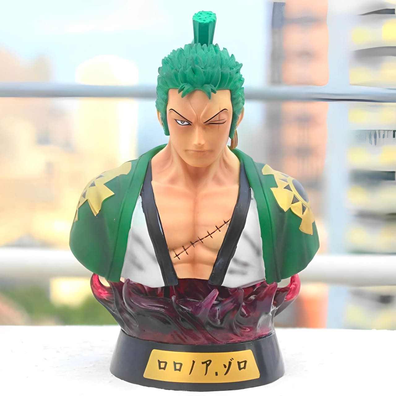 figurine one piece buste roronoa zoro led 1