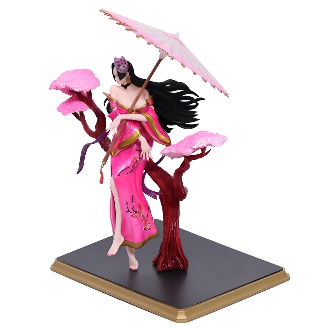 figuirne one piece boa hancock umbrella rose 2