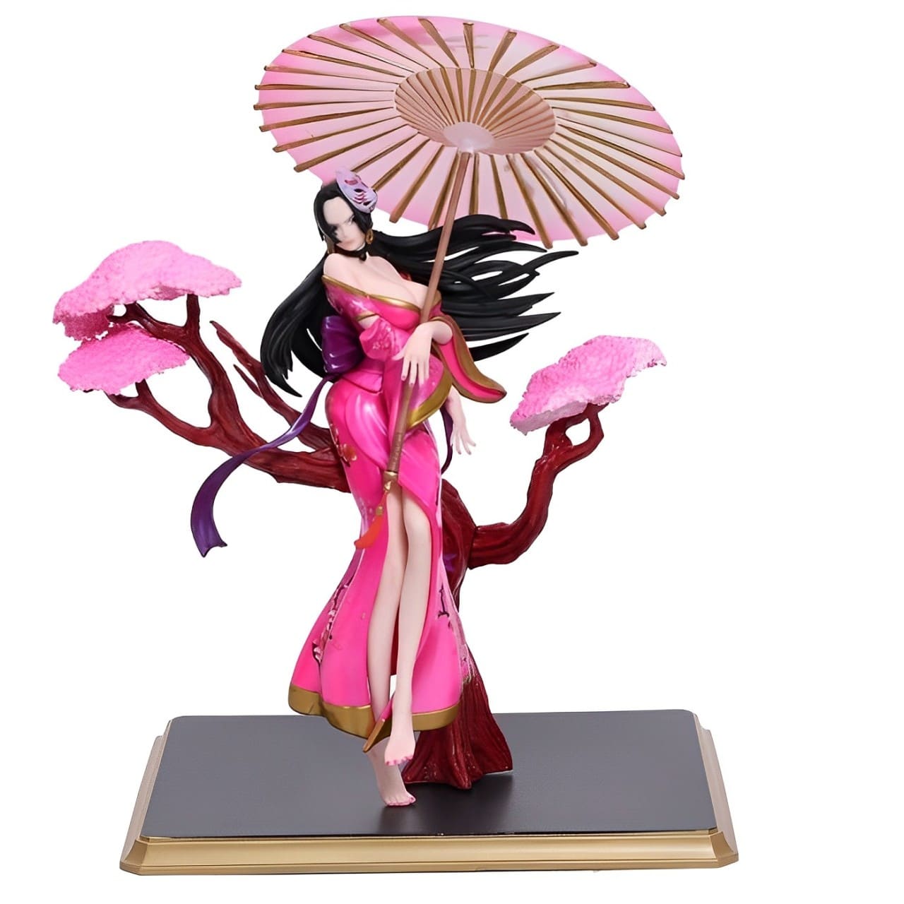 figuirne one piece boa hancock umbrella rose 3