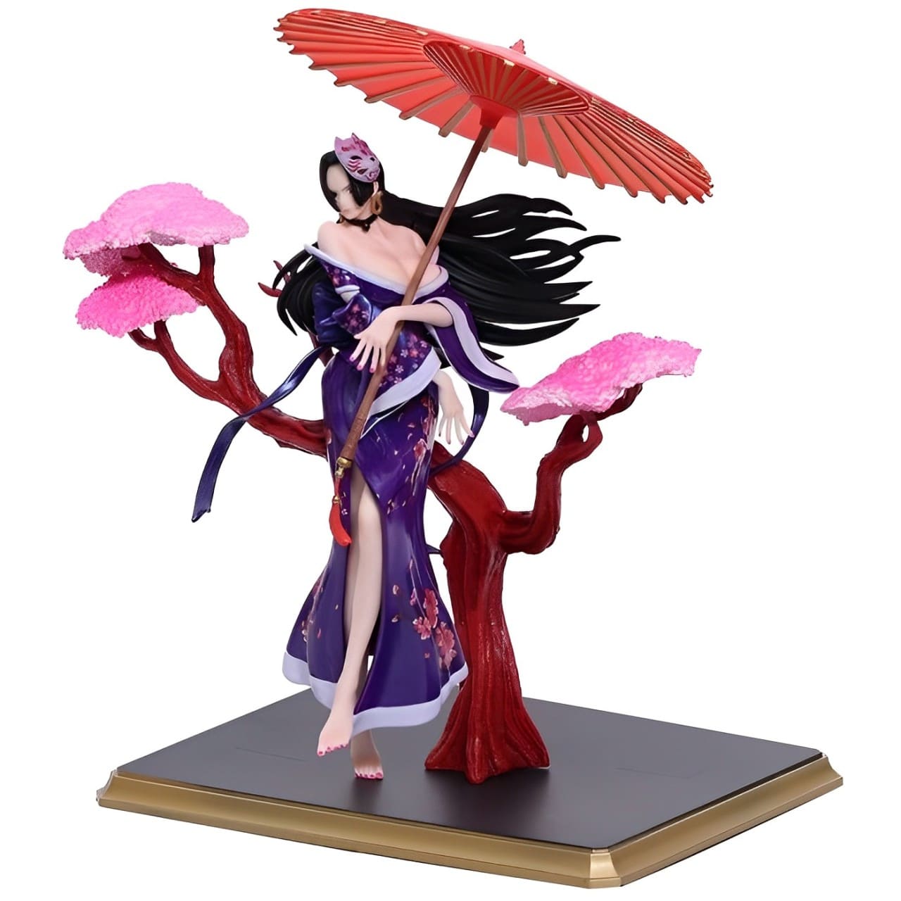figurine one piece boa hancock umbrella violette 3