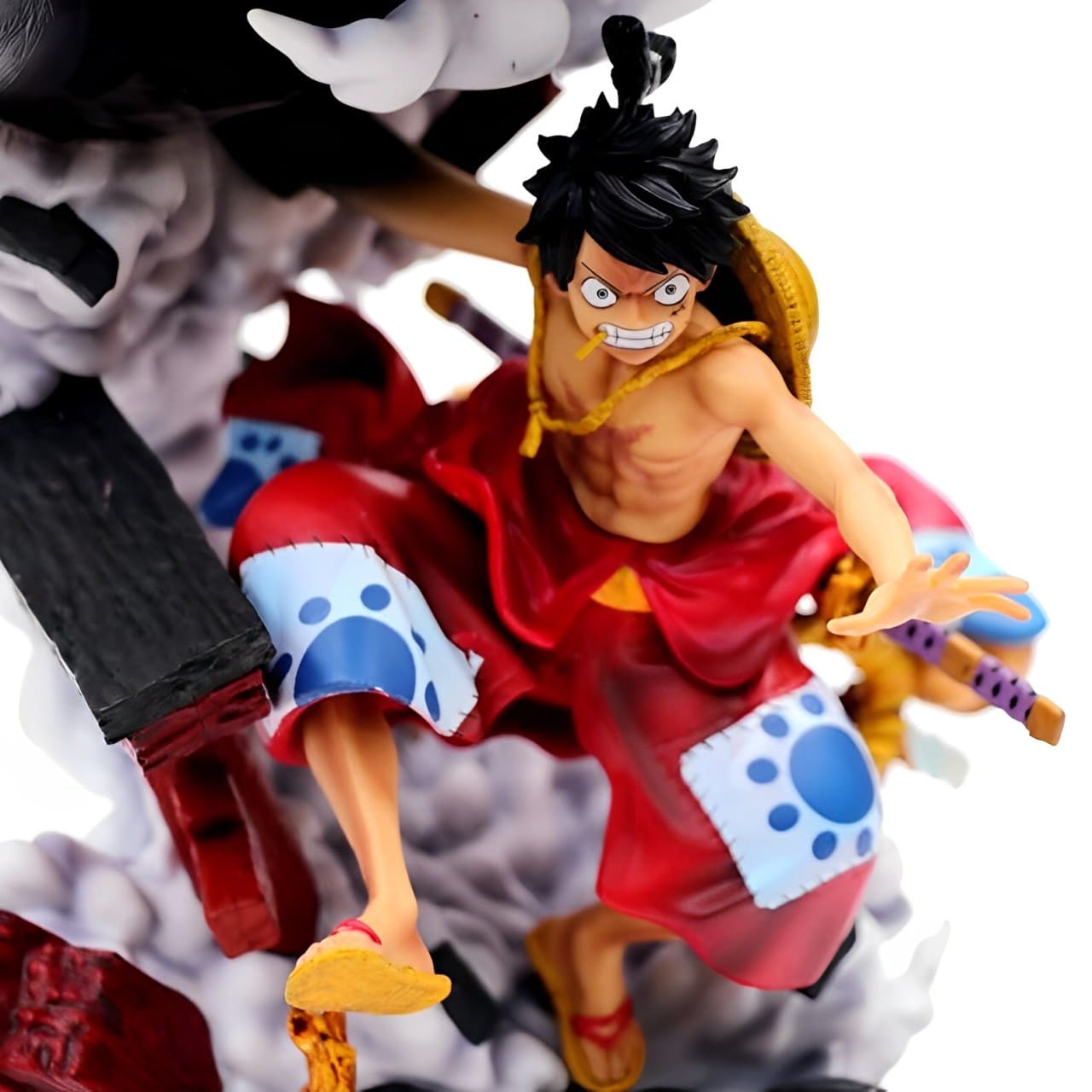 FIGURINE PEINTE ONE Piece Monkey D Luffy statue de troisième vitesse