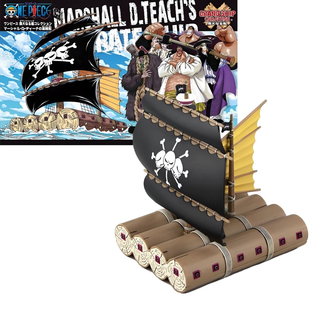 figurine one piece navire barbe noire