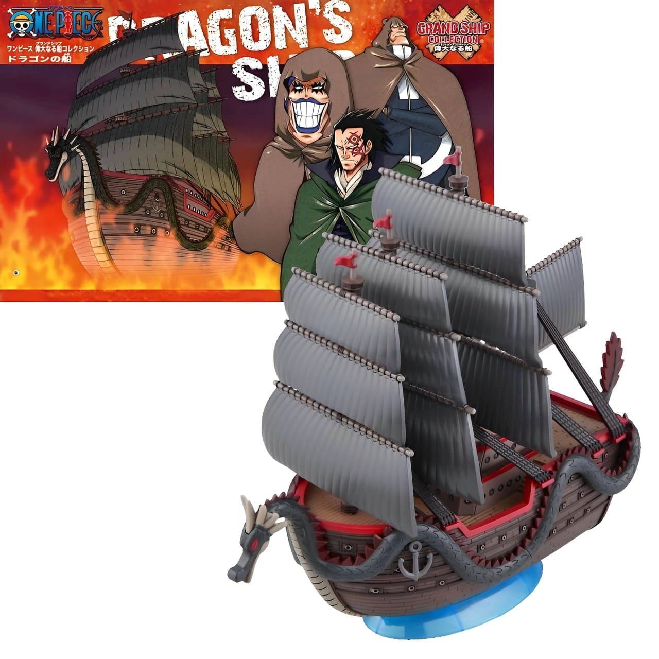 figurine one piece navire monkey dragon