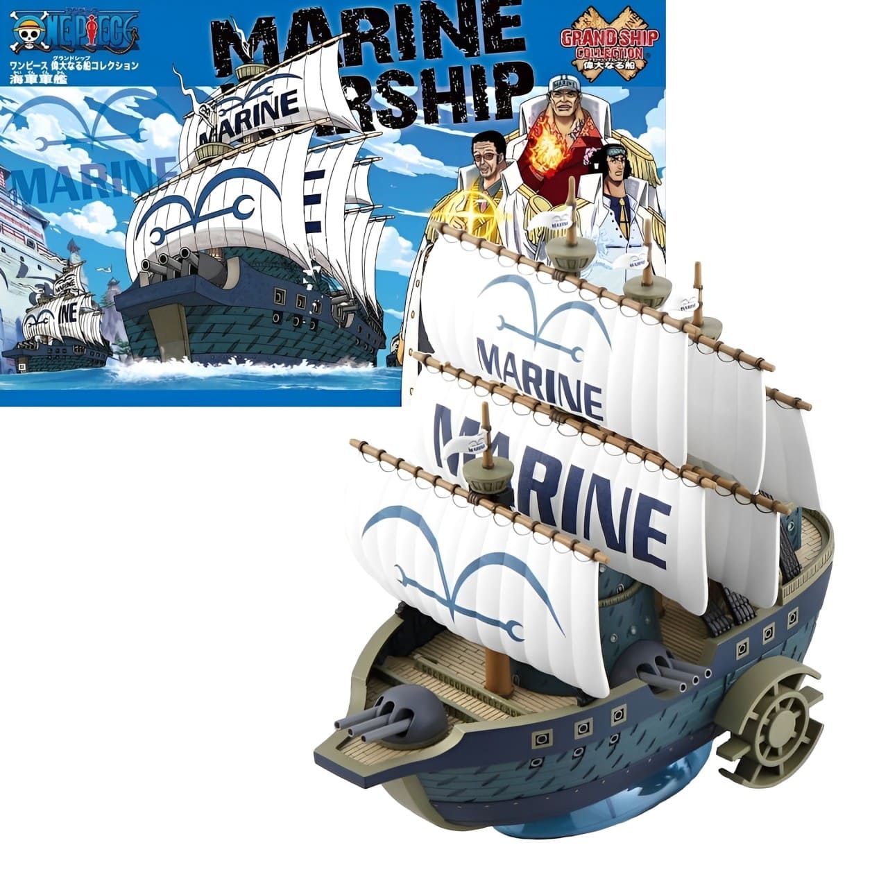 figurine one piece navire marine