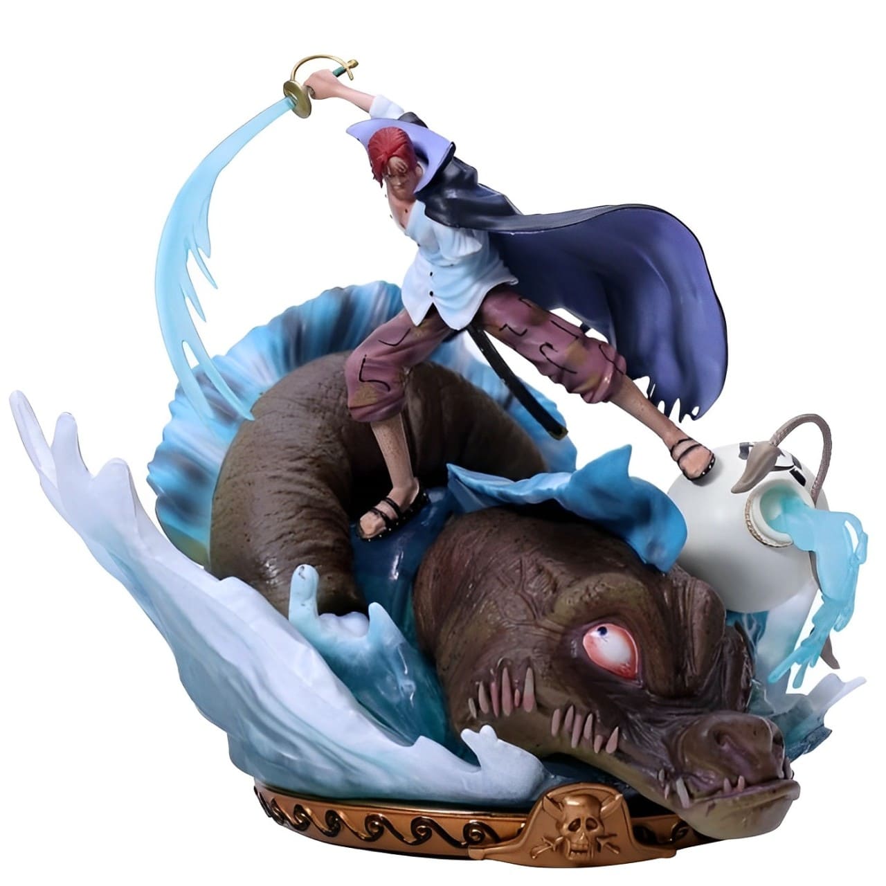 figurine one piece shanks roux monstre marin 3