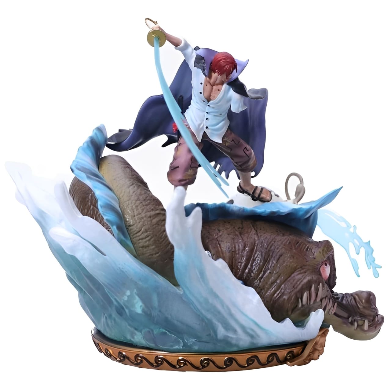 figurine one piece shanks roux monstre marin 4