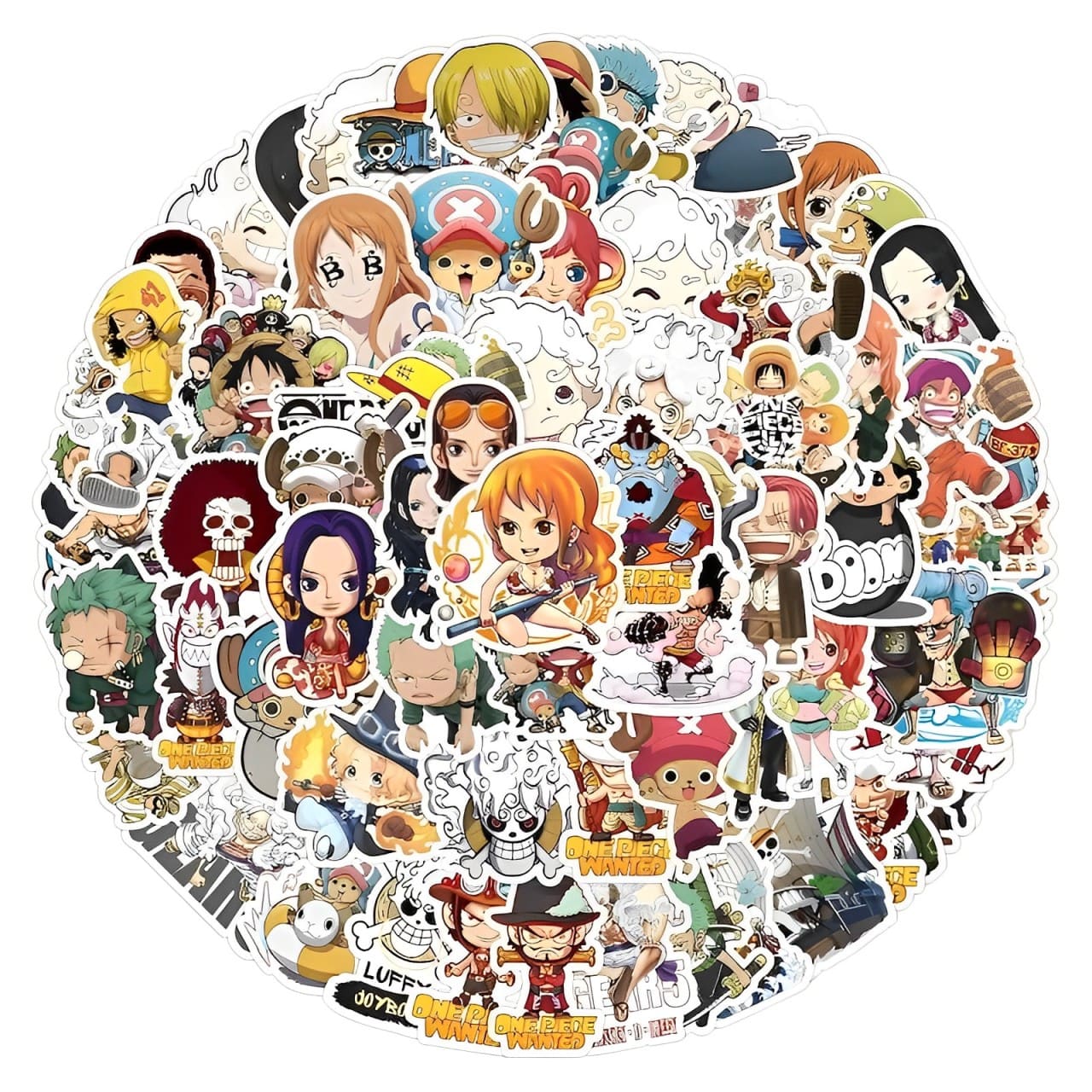 autocollants one piece pack mugiwara crew 1
