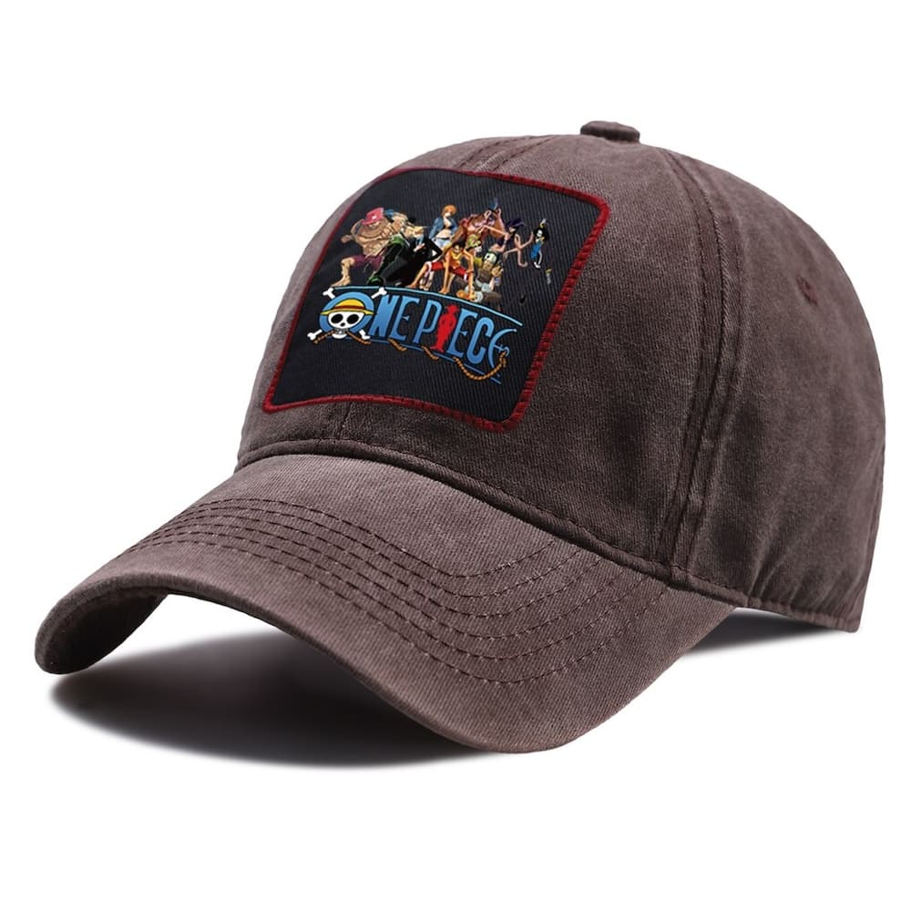 casquette one piece strawhat crew marron