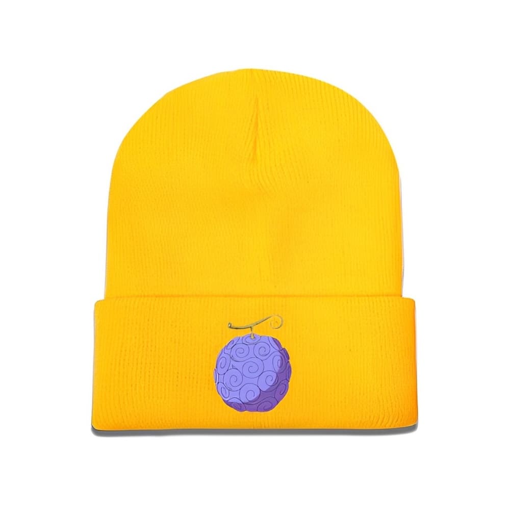 bonnet one piece fruit demon gomu gomu jaune
