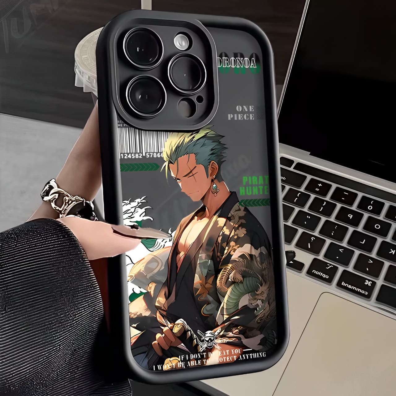 coque iphone one piece red touch noir zoro