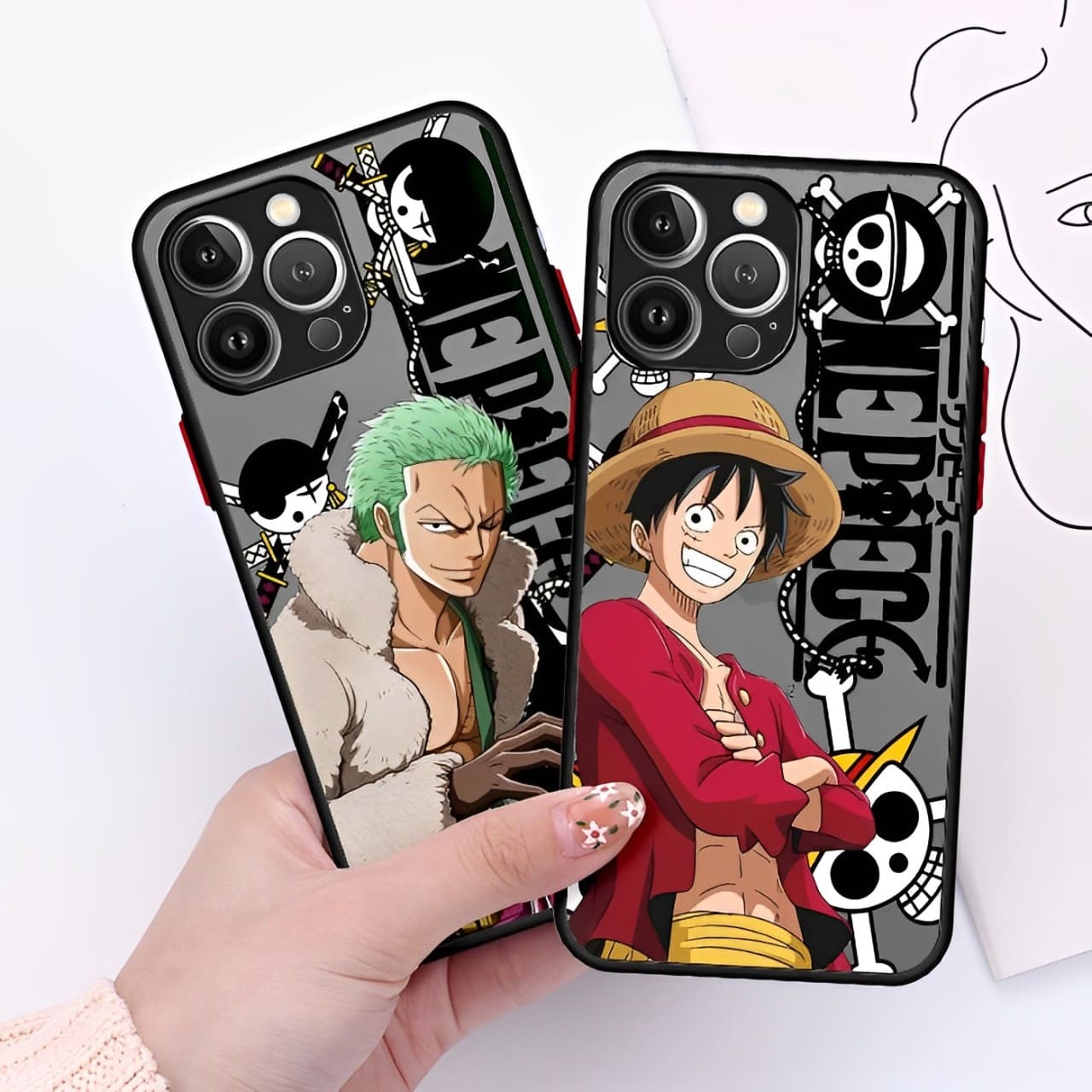 coque iphone one piece roronoa zoro monkey luffy capa 2