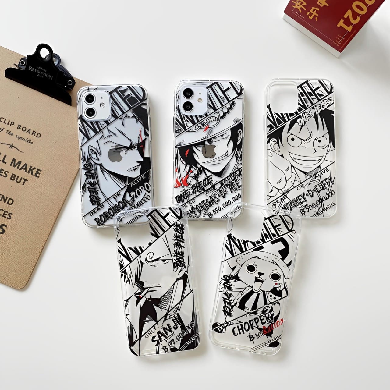 coque iphone one piece clear wanted 1