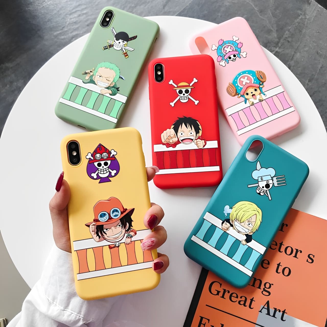 coque iphone one piece color 1