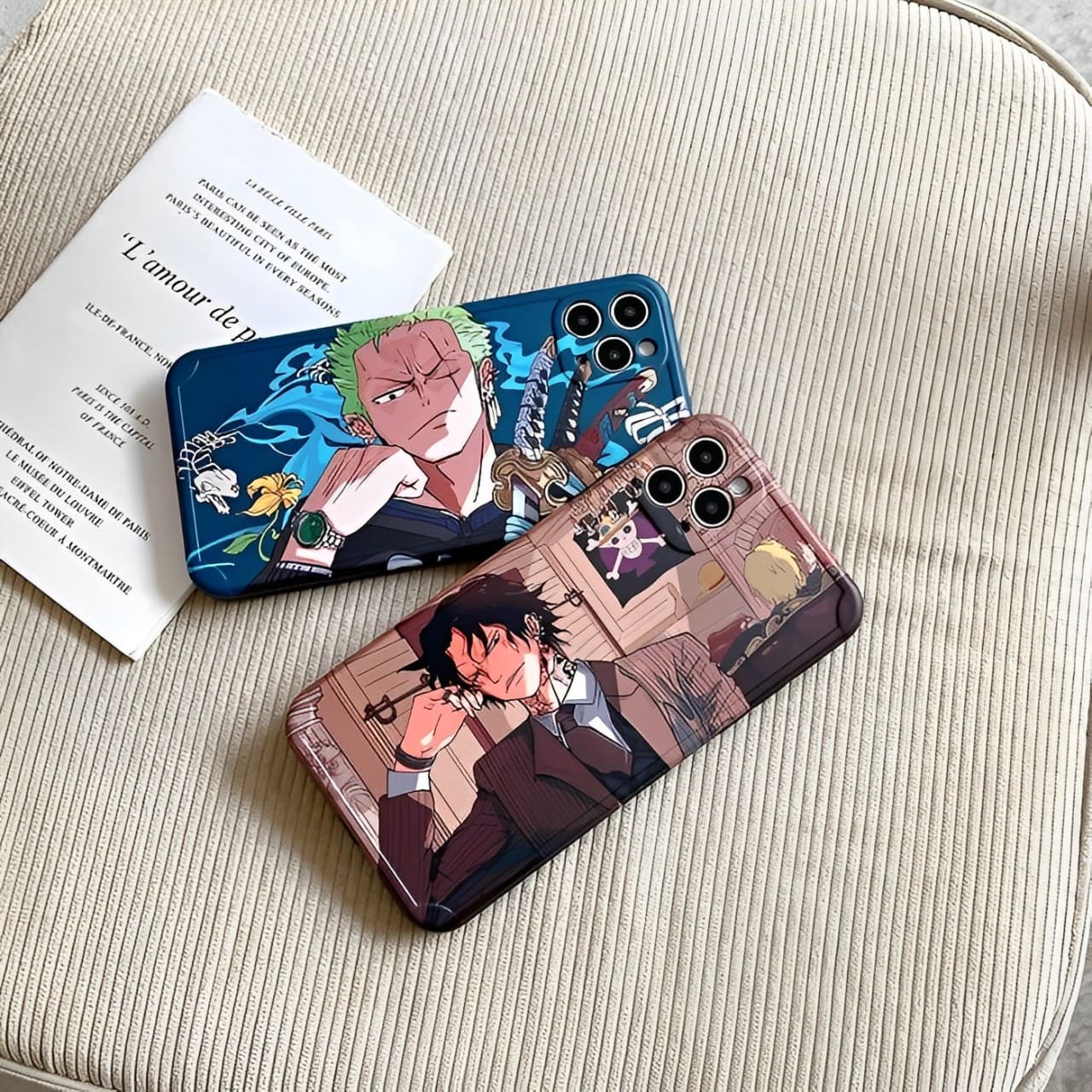 coque iphone one piece zoro ace streetwear 1