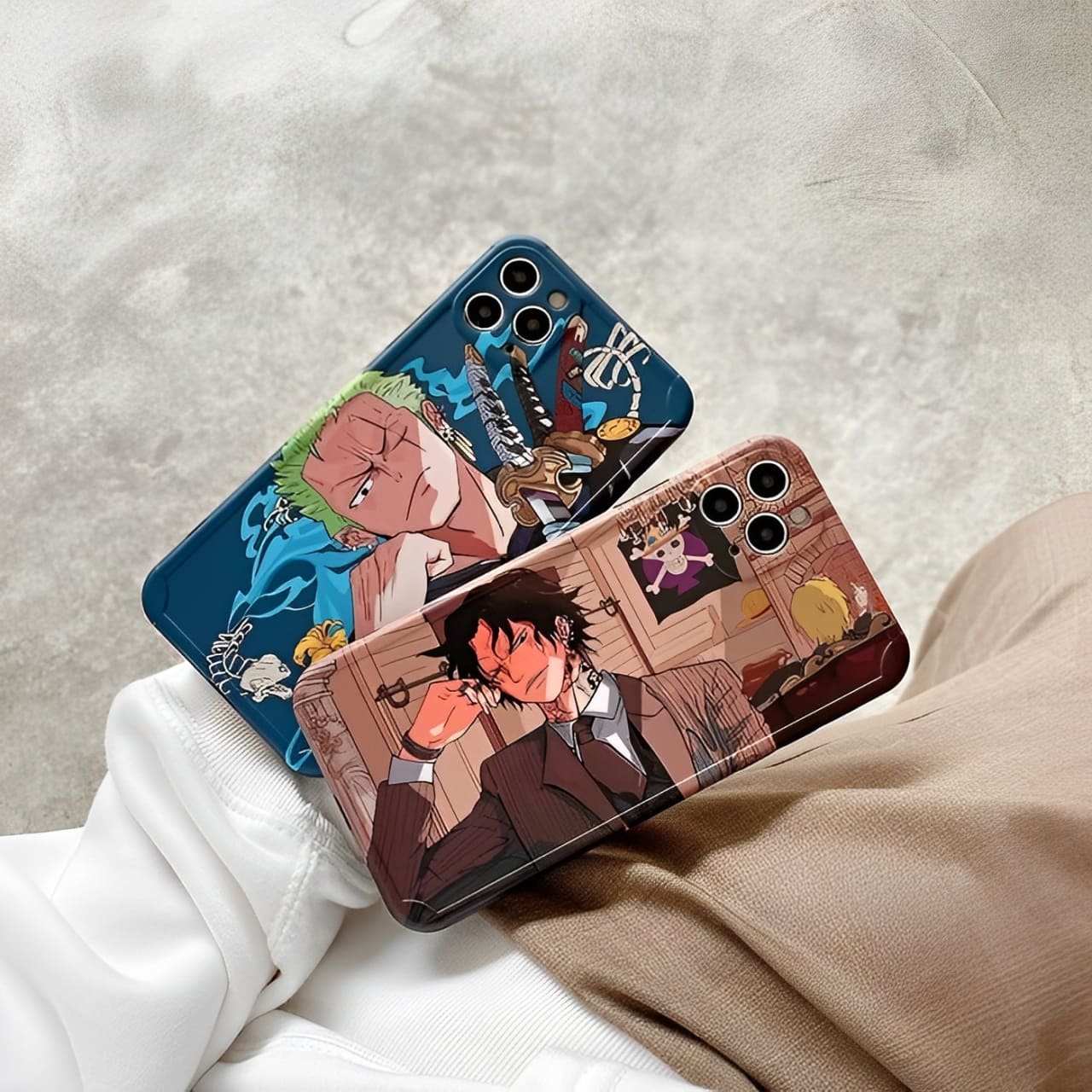 coque iphone one piece zoro ace streetwear 3