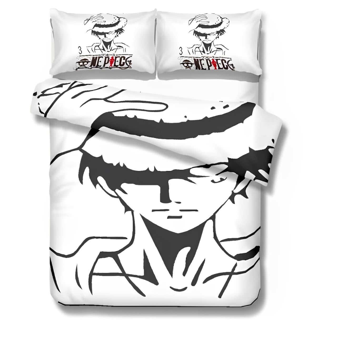 parure lit chapeau paille luffy one piece 1
