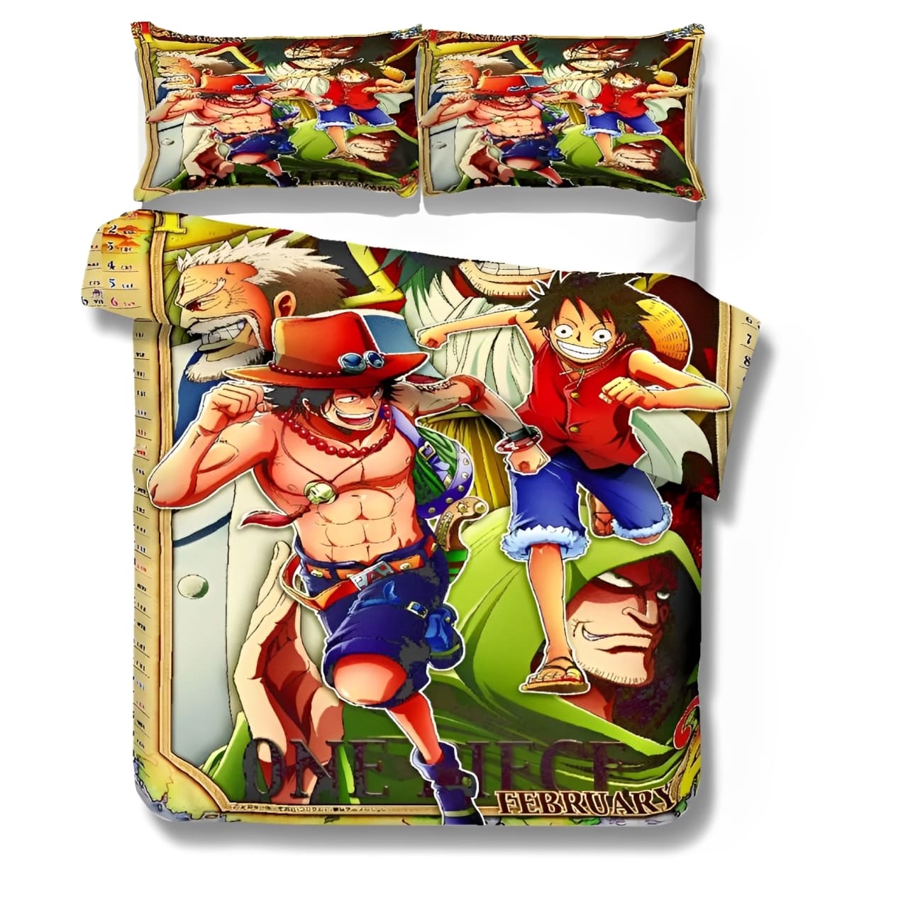 parure lit d family ace luffy roger one piece 2