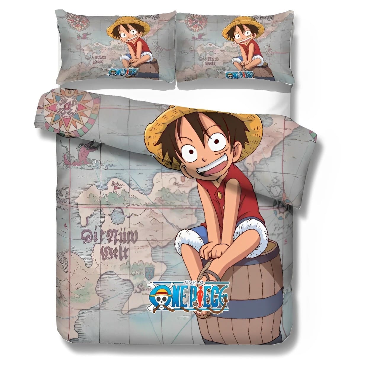 parure lit luffy kid map one piece 2