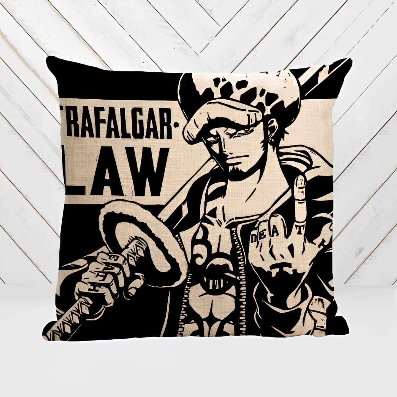 taie oreiller one piece trafalgar law