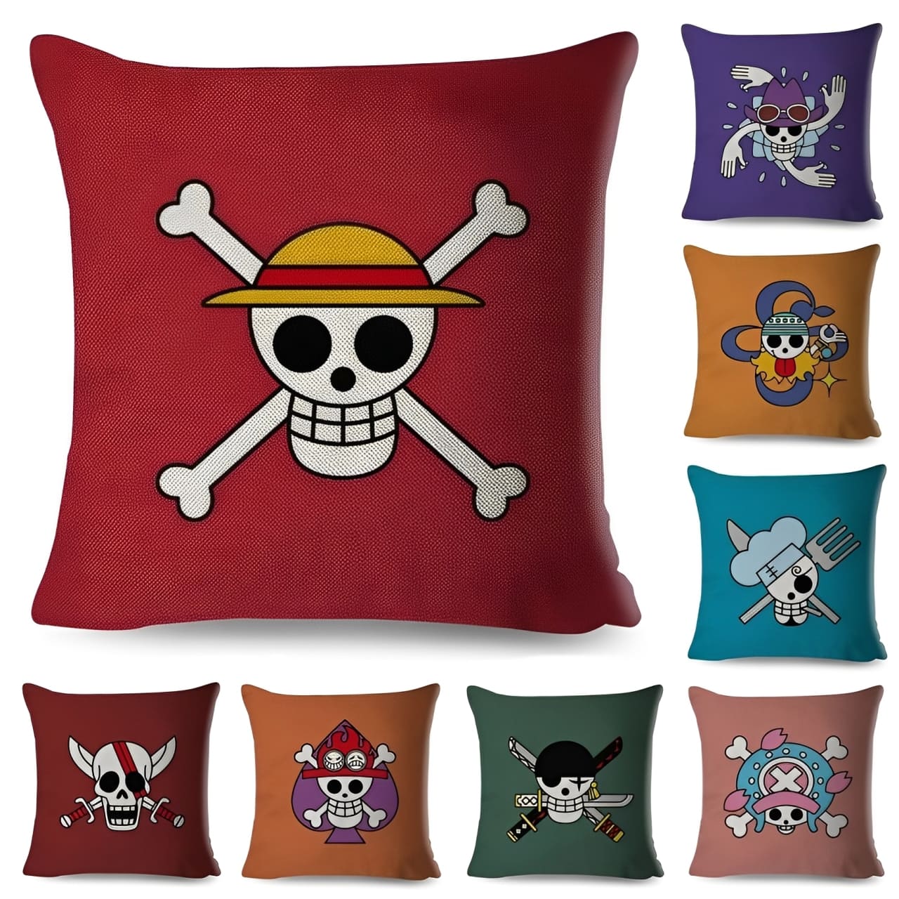 taie oreiller jolly roger one piece 1